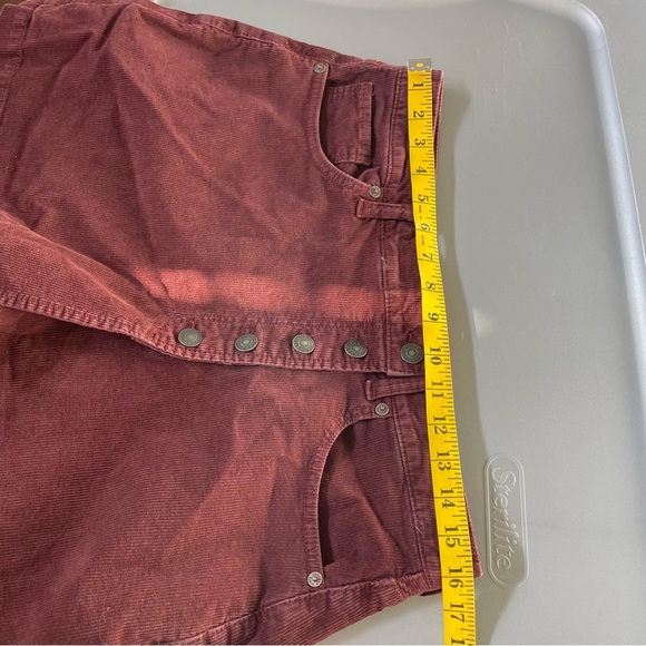NWT American Eagle Women’s Size 12 Maroon Corduroy Short Mom Skort Preppy Fall - Picture 9 of 13